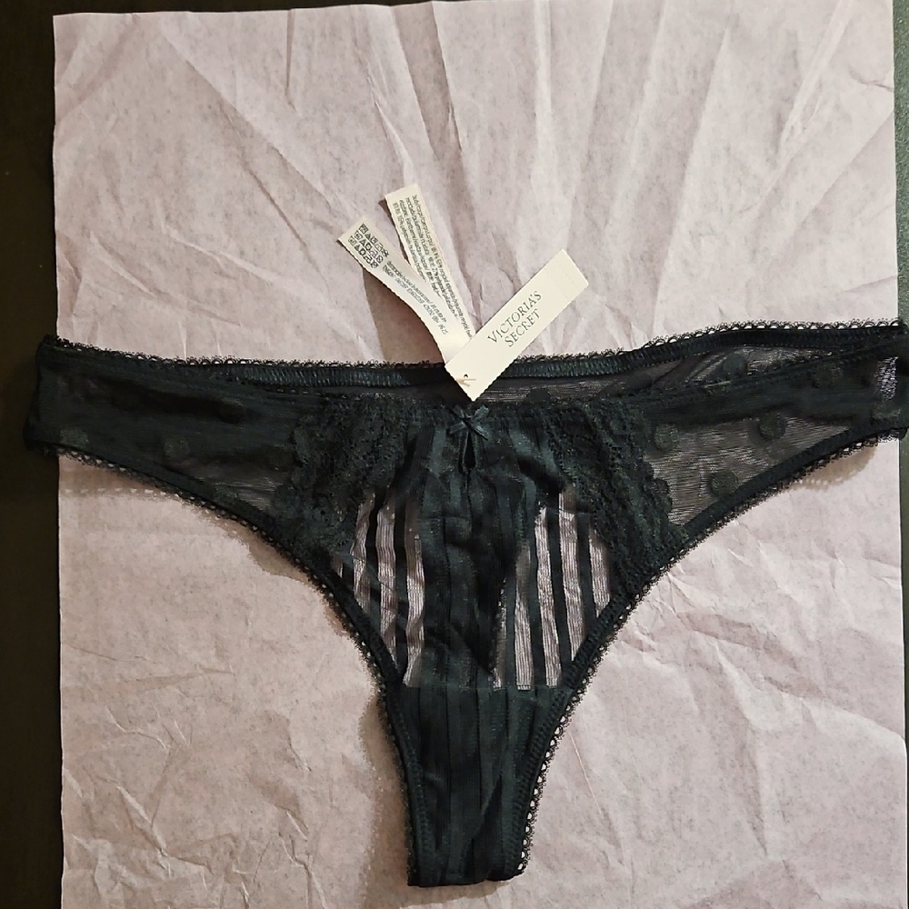 Victoria's Secret Sheer Black Panty